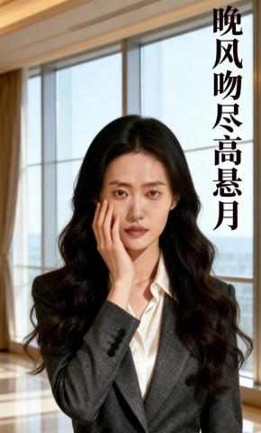 短剧《晚风吻尽高悬月》海报