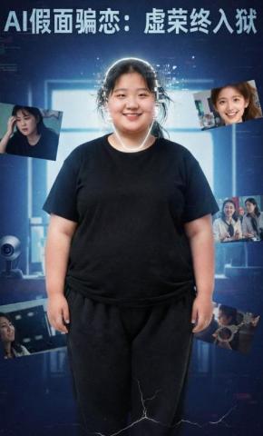 短剧《AI假面骗恋:虚荣终入狱》海报