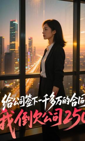 短剧《给公司签下一千多万的合同我倒欠公司250》海报