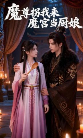 短剧《魔尊拐我来魔宫当厨娘》海报