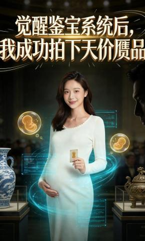 短剧《觉醒鉴宝系统后，我成功拍下天价赝品》海报