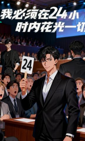 短剧《我必须在 24 小时内花光一切》海报