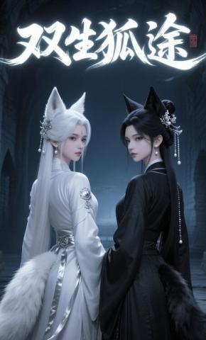 短剧《双生狐途》海报
