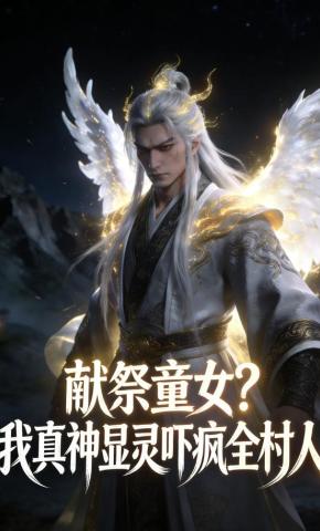 短剧《献祭童女？我真神显灵吓疯全村人》海报