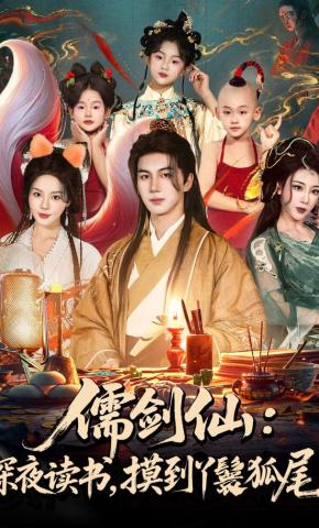短剧《儒剑仙：深夜读书，摸到丫鬟狐尾》海报