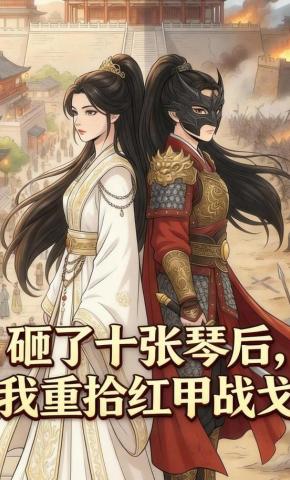 短剧《砸了十张琴后，我重拾红甲战戈》海报