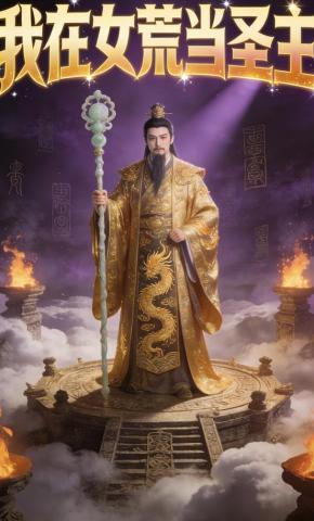 短剧《我在女荒当圣主》海报