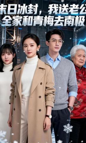 短剧《末日冰封，我送老公全家和青梅去南极》海报
