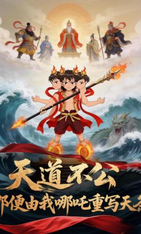 短剧《天道不公?那便由我哪吒重写天条！》海报