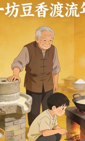 短剧《一坊豆香渡流年》海报