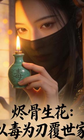 短剧《烬骨生花：以毒为刃覆世家》海报