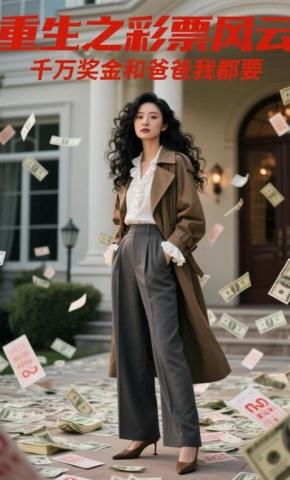 短剧《重生之彩票风云：千万奖金和爸爸我都要》海报