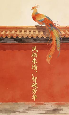 短剧《凤栖朱墙，智破芳华》海报