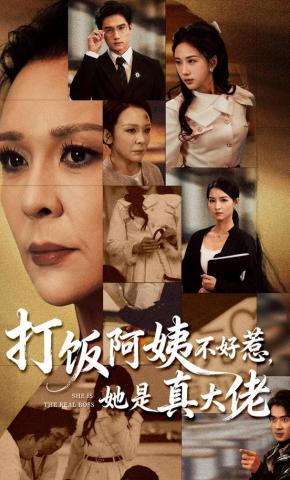 短剧《打饭阿姨不好惹，她是真大佬》海报