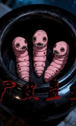 短剧《尸皮蛊虫》海报