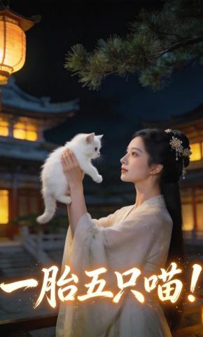 短剧《一胎五只喵》海报