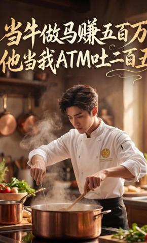 短剧《当牛做马赚五百万，他当我ATM吐二百五》海报