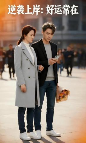 短剧《逆袭上岸：好运常在》海报