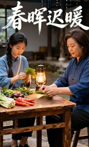 短剧《春晖迟暖》海报