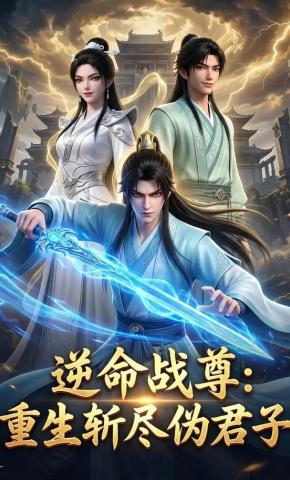 短剧《逆命战尊：重生斩尽伪君子》海报