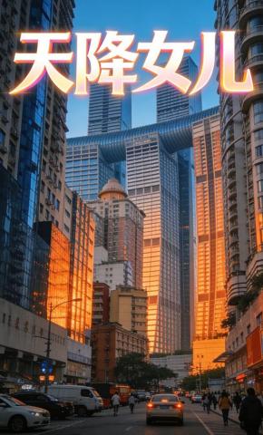 短剧《天降女儿》海报