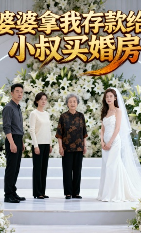 短剧《婆婆拿我存款给小叔买婚房》海报