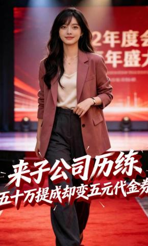 短剧《来子公司历练，五十万提成却变五元代金劵？》海报