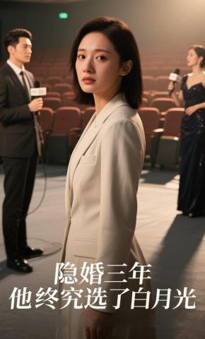 短剧《隐婚三年，他终究选了白月光》海报