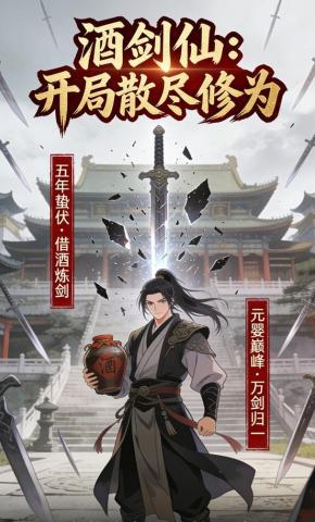 短剧《酒剑仙：开局散尽修为》海报