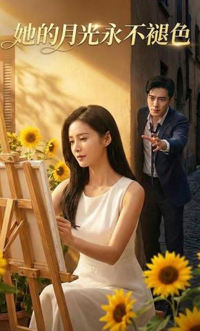 短剧《她的月光永不褪色》海报