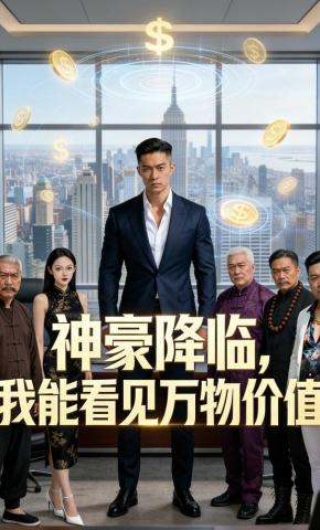 短剧《神豪降临，我能看见万物价值》海报