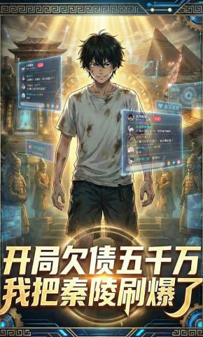 短剧《开局欠债五千万，我把秦陵刷爆了》海报