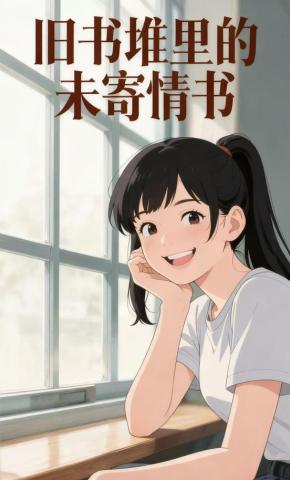 短剧《旧书堆里的未寄情书》海报