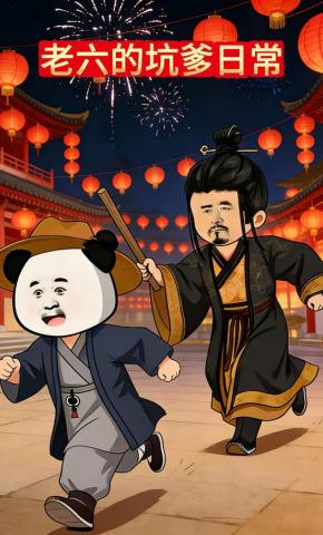 短剧《大汉：老六的坑爹日常》海报