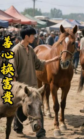 短剧《善心换富贵》海报