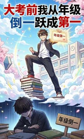短剧《大考前我从年级倒一跃成第一》海报