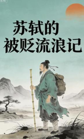 短剧《苏轼的被贬流浪记》海报