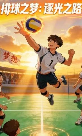 短剧《排球之梦：逐光之路》海报