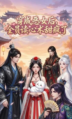 短剧《穿成恶女后，全员读心术甜疯了》海报