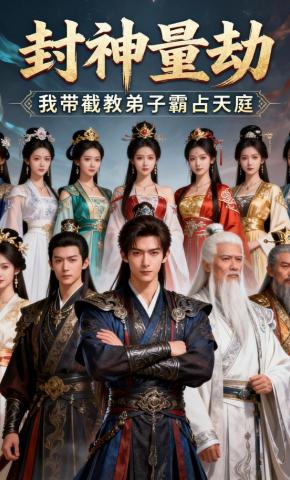 短剧《封神量劫，我带截教弟子攻占天庭》海报