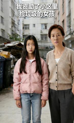 短剧《我资助了小区里捡垃圾的女孩》海报