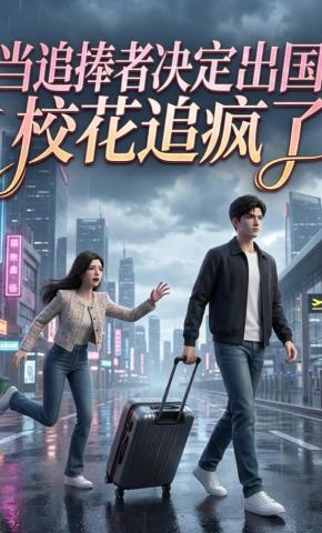 短剧《当追捧者决定出国：校花追疯了》海报