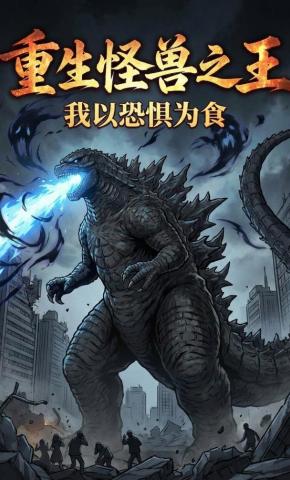 短剧《重生怪兽之王，我以恐惧为食》海报