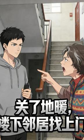 短剧《关了地暖，楼下邻居找上门》海报