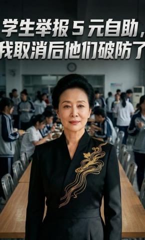 短剧《学生举报 5 元自助，我取消后他们破防了》海报