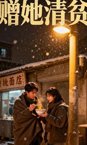 短剧《赠她清贫》海报