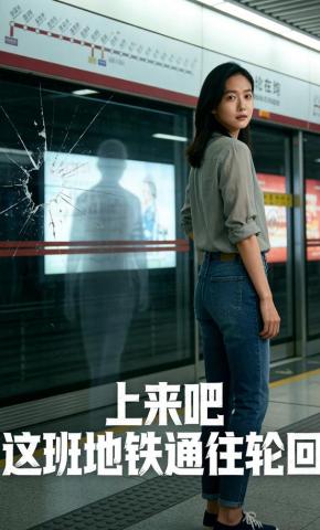 短剧《上来吧，这班地铁通往轮回》海报