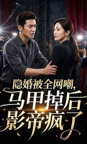 短剧《隐婚被全网嘲，马甲掉后影帝疯了》海报