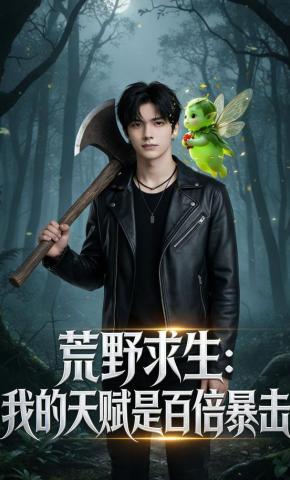 短剧《荒野求生：我的天赋是百倍暴击》海报