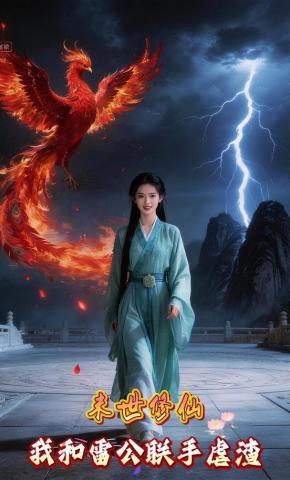 短剧《末世修仙：我和雷公联手虐渣》海报